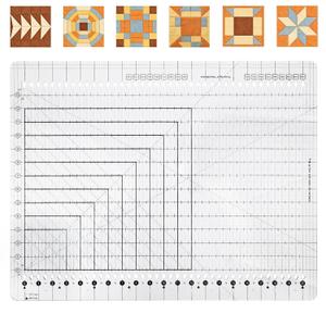 XL Slotted Quilting Ruler-17-3/4in x 22in,Non-Slip, Compatible with CGRGE1XL