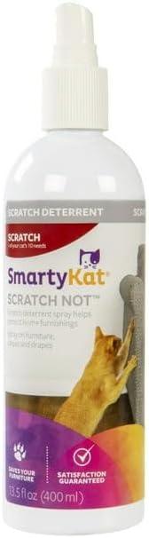 Scratch Not Cat Spray, Anti-Scratch Training & Scratch Deterrent Spray, 13.5 Fl Oz - This Natural Deterrent Is Invisible, Onto Home Furnishings To Discourage Your Cat Or Kitten From Scratching