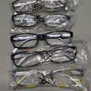 Kerecsen Reading Glasses 5 Pairs Fashion Ladies Readers Spring Hinge with Pattern Print Eyeglasses for Women (Mix Color -2, 6.00)