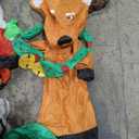 7FT Christmas Inflatables Outdoor Decorations, Blow Up Yard Decorations with Santa Claus Penguins Reindeer and Gift Bag Inflatable with LED Lights for Indoor Outdoor Yard Garden Decor