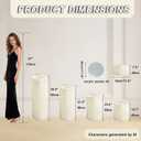 Jueraori Cylinder Stands for Party, 5 PCS Round Display Pedestal Stand