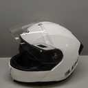 LEM Modular Motorcycle Helmets Fiberglass, Full Face Motorcycle Helmet Flip Up for Touring, DOT Certified, Release Sun Visor & Removable Comfort Liner, Lightweight Street Bike Helmet (White, XL)