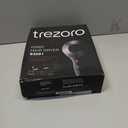 TREZORO Professional Hair Dryer, Ionic Ceramic Tourmaline Technology, 2000W Fast Quiet Drying, with Narrow & Wide Concentrator Nozzles, 3 Heat & 2 Speed Settings, Cool Shot Button, Black (Premium Jet Black)