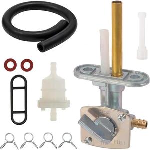 Earlyred Petcock Fuel Vavle Shutoff Tank Switch Line for Yamaha TTR 125 90 225 230 250 TTR125 TTR90 Raptor 660 PW80 Banshee Big Bear Grizzly Warrior Wolverine Moto-4 for Suzuki DRZ400 Parts Petcock