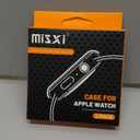 Misxi 2 Pack Tempered Glass Case Compatible for Apple Watch Series 11 (2025) Series 10 42mm, Hard PC Screen Protector Overall Protection Scratch-Resistant Cover for iWatch, 1 Silver + 1 Transparent