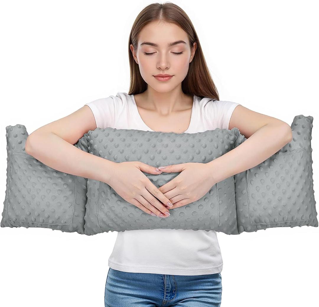 Mastectomy Pillow - Post Surgery Pillow, Mastectomy Must Haves, Breast Pillow for Sleeping After Heart Surgery, Reduction & Augmentation Recovery Supplies Seatbelt Pillows Gifts for Woman (Grey)