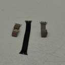 BELONGME 3 Pack Mesh Loop Compatible with Apple Watch Bands for Women Men 40mm 41mm 38mm 42mm 44mm 45mm 49mm 46mm Series 11 10 9 8 7 6 5 4 Ultra3 SE3 2, Stainless Steel Metal Magnetic Strap for iWatch (Starlight+Black+Rose Gold)