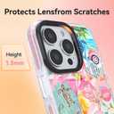 2 x ChiCsFleur for iPhone 13 / iPhone 14 Case, TPU Phone case with Camera Protection for Women Girls Teens - Coastal Gift Collage Christmas Pink Lips Floral Italy Shell Palm Hibiscus Aesthetic Unique