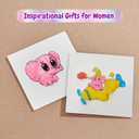 HICFRWE Magic 3D Foam Texture Painting Kit 56 Pcs Puffy Painting Kit Included 12 Colors Acrylic Maker Pen, 2 Water Brush Pen, 3D Drawing Magic Canvas Sponge, Christmas Stocking Stuffers Gifts