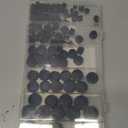 Tnisesm 135Pcs 8 Sizes Nylon Plastic Hole Plugs Black 1/4" 5/16" 3/8" 1/2" 5/8" 3/4" 7/8" 1" Round Drill Hole, Furniture Cabinet Insert End Caps Industrial Hardware Biscuits & Plugs
