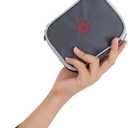 Portable Mini First Aid Bag Empty, Small Size Travel Medicine Pouch Double Zippers Handy Pills Pocket for Travel Home (Gray)