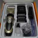 oneisall Dog Clipper Low Noise, Dog Grooming Kit with Rechargeable, Pet Shaver Cordless Electric Quiet Hair Clipper Set for Dogs Cats PetsGold