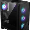 MSI MAG Forge 321R Airflow - Premium Mid-Tower Gaming PC Case - Tempered Glass Side Panel - ARGB 120mm Fans - Liquid Cooling Support up to 360mm Radiator - Vented Front Panel
