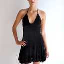 CROCHET MARISSA HALTER DRESS
 M