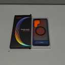 TORRAS Strong Magnetic & Seamless Stand for Samsung Galaxy S25 Ultra Case, Fit for MagSafe, Mil-Grade Drop Protection, Kickstand for Samsung Galaxy S25 Ultra Case, Translucent Back/Blue Edge