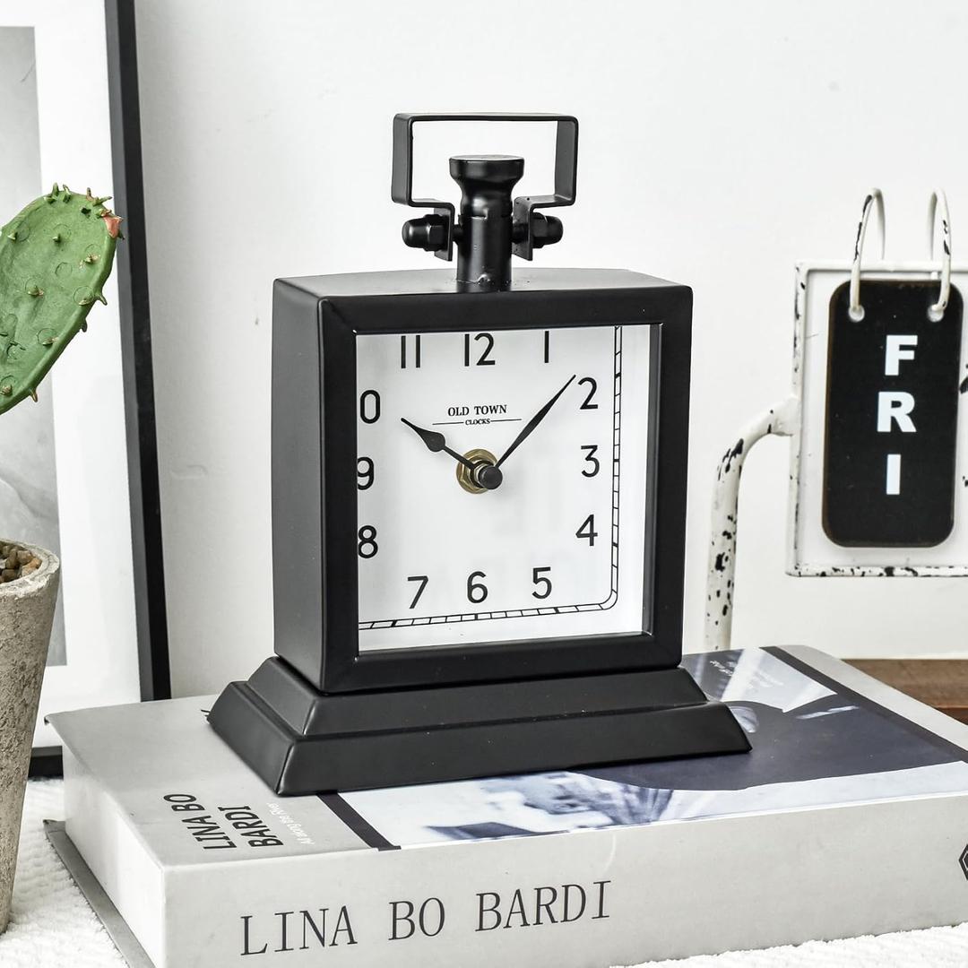 Decorative Mantel Desk Shelf Clock  Mesmerizing Black Small Mantel Clock for Your Mantle or Desk