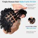 Smartinnov Knotless Boho Box Braided Wigs for Women 12 Inch Glueless Double 5x5 HD Lace Front Curly Human Hair 200% Density Short Boho Box Braided Bob Wigs Bohemian Knotless Braid Wigs with Baby Hair