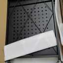 Kitchen Garage Metal Shelves, Storage Shelves Organizer, Foldable Metal Shelving, Closet Shelving Unit, 28" W x 14" D x 50" H Bakers Rack Microwave Stand, Plant Stand with Wheels (4-Tier Shelf)