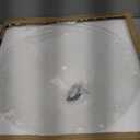 Glass Lamp Shade Replacement for Torchiere Floor Lamps, Lamp Shade for Floor Lamp Suitable for E26 Socket, Standing Lamp Replacement Shade, Alabaster Glass Bowl Shade, E26 Socket Not Include(White)