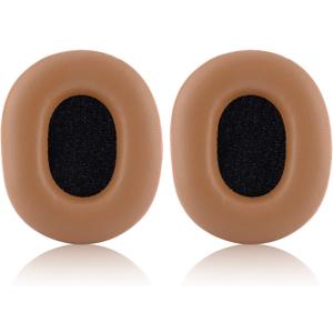 Replacement Earpads for Audio-Technica ATH M50X M40X M30X M20X Professional Studio Monitor Headphones with Protein Leather & Memory Foam Ear Cushions (Brown)
