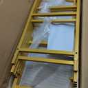 3D Metal Wedding Arch Frame, Gold Square 3D Backdrop Stand for Wedding Ceremony, Reception, Engagement Party, Birthday, Photo Booth & Event Decor, Medium