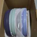 Elk and Friends Kids 6.7 Porcelain Divided Plates with Silicone Sleeves | Suitable for Babies/Kids/Toddlers | Microwave & Dishwasher Safe | Non Slip | Snack Dishes (Sage/Misty Blue/Navy/Gray)