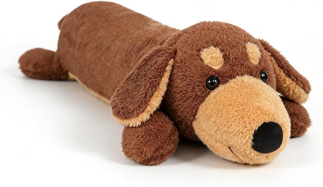 4lbs Weighted Dachshund Dog Stuffed Animal, 24 Inch Dachshund Plush, for Birthday Kids Dachshund Gift Party Decors Birthday Christmas