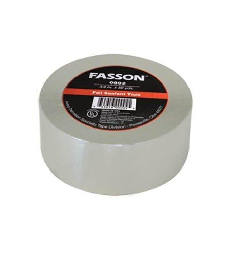 Avery Dennison Fasson 0817 Extreme Weather Aluminum Foil HVAC Duct Tape, UL 723, Silver, 150 ft x 2.0 in