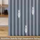 MIULEE Accordion Style Magnetic Folding Door Curtains for Doorways/Closet, Room Divider Pleated Drapes with Hooks for Interior Living Room/Bedroom/Open Closet, Blue, W39 x L78 inches, 1 Panel