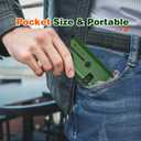 100x-250x Pocket Microscope for Kids Adults, Protable Handheld Miniscope, Mini Microscope Kit for Kids Adults Home School Lab Biology Science Education, Green