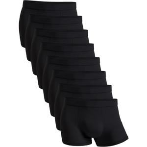 youlehe Men's Underwear Soft Bamboo Viscose Boxer Briefs Stretch Trunks Pack (as1, alpha, x_l, regular, regular, 8 Pack(Black) 030)