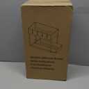 Yofidra Bamboo Utensil Holder & Silverware Organizer: Extra Large Cooking Holder with Absorbing Drying Stone and 6 Compartments Kitchen Countertop Storage Farmhouse Decor Accessories 11.8"X4.7"X5.9" (Natural)