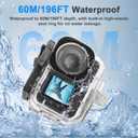 FitStill Accessories Kit for DJI OSMO Action 6 60M/196FT Waterproof Housing+Silicone Protective Case+Tempered Glass Screen Protector+Floaty Bobber Grip+ Carrying Case+FiltersAction 6 Accessory