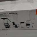 KOIOS Blender/Food Processor Combo Max 1000W, 4 in 1 34oz Pitcher, 22oz Blending Cup, Meat Grinder & Vegetable Chopper, Spice Grinder,BPA Free -All-in-One Kitchen System, Dishwasher Safe