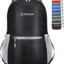 ZOMAKE Ultra Lightweight Hiking Backpack 20L, Packable Small Backpacks Water Resistant Daypack for Women Men(Black)