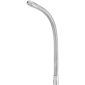 PATIKIL 13" Microphone Gooseneck, 5/8"-27 Thread Metal Universal Hose Flexible Arm Gooseneck Tube Extension for Multifunction DIY, Silver Tone