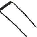 Haidong Cooler Replacement Handles Strap Marine Grade Polyester Cooler Handles Black Rope Handles with Replaceable Sponge Sleeve 2PCS