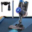 Electric Billiard Table Cloth Cleaner with LED Lighting Cordless Vacuum Cleaners for Home Wall Mounted Storage 250W, Adjustable 3 Gear Speed for Snooker Table, Billiard Halls