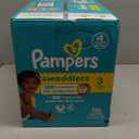 Pampers Swaddlers Diapers, Size 3 (13-26 lbs), 136 Count, Absorbent, Keeps Baby Dry and Comfortable, Skin Safe Disposable Baby Diaper 