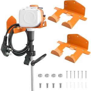 2 Pack Garage Organizer - Adjustable Power Tool Hanger - Garage Storage- Garage Organization - Heavy Duty Weed Eater Hanger - For Grass Trimmer, Hedge Trimmer, Garden Tools
