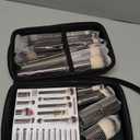 Professional Makeup Brushes BS-MALL With Travel Case - Kabuki Brush Eyeshadow Brush, Concealer Brush, Blush Brush Bronzer & Foundation Brush 20 Pcs, Labeled Daily Use & Versatile Occasions Gift Box