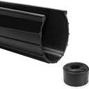 Bottom Garage Door Gasket Weather Stripping Seal, Bead Shaped End Type, 3.1" Width, 16 Feet Length, 0.14" x 0.15" End, Extra Thick Universal Rubber Threshold Kit Sealer Replacement, Weatherproofing
