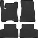 Car Floor Mats Custom Fit for Mercedes Benz EQA EQB (X243) 250 300 350 2020-2025 (2rd Split Type) Full Black Rubber Auto Liner Mats All Weather Protection Odorless