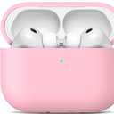 for AirPods Pro 3 Case 2025, Military Grade Soft Silicone Shock-Absorbing for AirPods Pro 3rd Generation (USB-C Cable) with Lanyard and Cleaning Kit,Front LED Visible, Pink