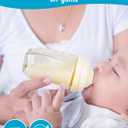 2 x Silicone Nipple for Gulicola Natural Glass Bottle, Medium Flow Nipple Level 2, 3 m+, 4 Count