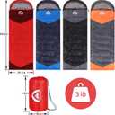 SWTMERRY Sleeping Bag 3 Seasons (Summer, Spring, Fall) Warm & Cool Weather - Lightweight,Waterproof Indoor & Outdoor Use for Kids, Teens & Adults for Hiking and Camping