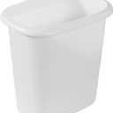 Rubbermaid 6 Quart 1.5 Gallon Traditionally Shaped Heavy Duty Lightweight Bedroom, Bathroom, and Office Wastebasket Trash Can