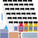 36pack 4oz Juice Bottles, Plastic Juice Bottles with Caps, Clear Empty Drink Containers with Lids for Juicing, Smoothie, Milk, Ginger Turmeric Tea and Other Beverages