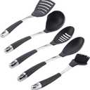 Circulon Harmony Tools 5-Piece Nylon Tool Set, Black
