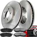 296mm Front Brake Kit Rotors and Brake Pads Replacement for 2007-2012 Nissan Altima, 2013 Nissan Altima (S Coupe Models Only?Vent Slotted Disc Brake Rotor + Ceramic Pads 31464, 12042096